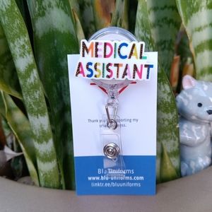 Medical Assistant badge reel holder